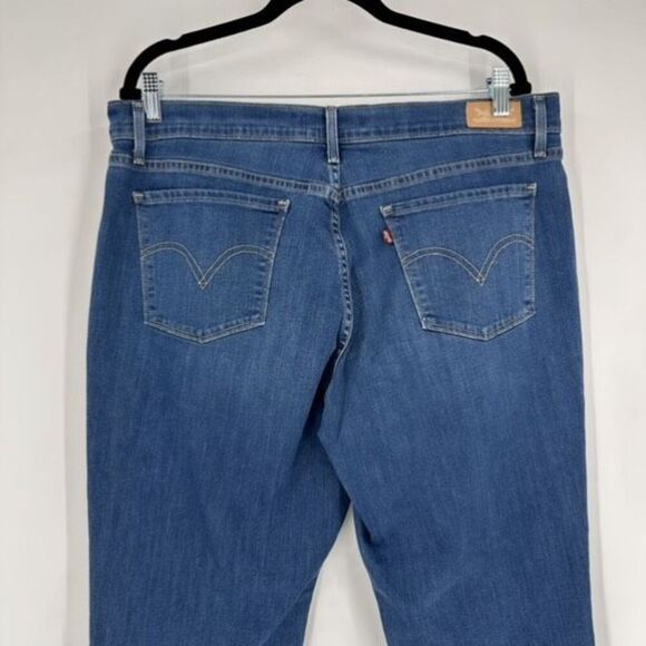 Levi's 515 Womens Red Tab Bootcut Stretch Denim Jeans Medium Wash Blue Size 16‎ - Picture 4 of 9